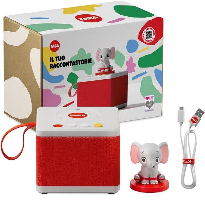 FABA Raccontastorie Bianco Cantastorie con Ele l'Elefante