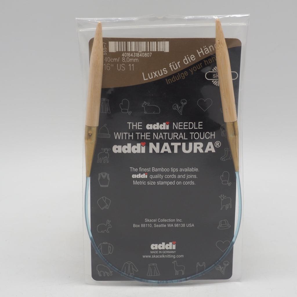 Aghi Da Maglia Circolari Natura Bamboo Skacel Corda Blu 16 Pollici US #11