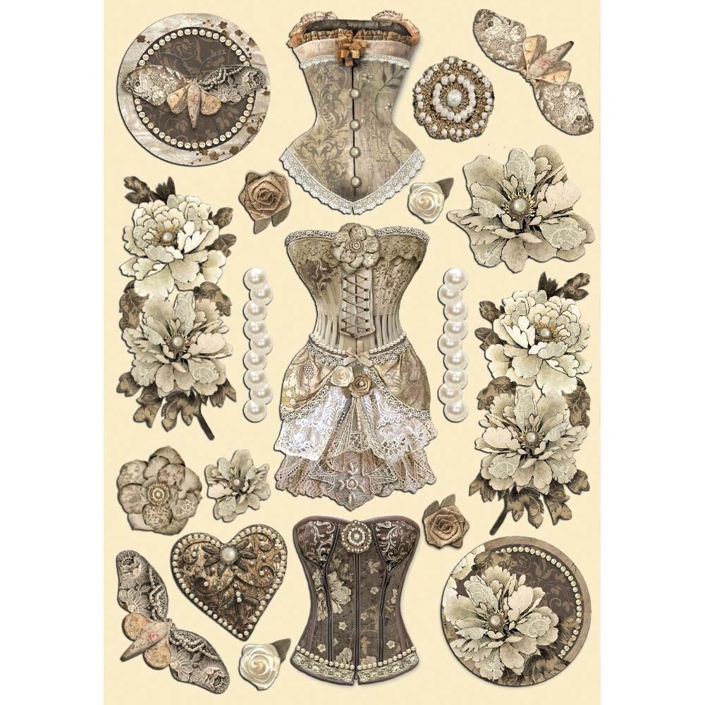 Wooden Shape Colorato Old Lace Stamperia sagome in legno