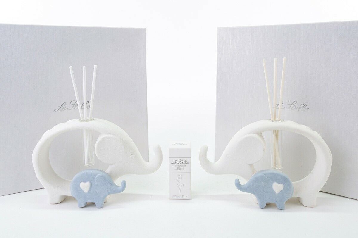 Bomboniera Battesimo Nascita Compleanno  Profumatore Diffusore Elefante Elefanti
