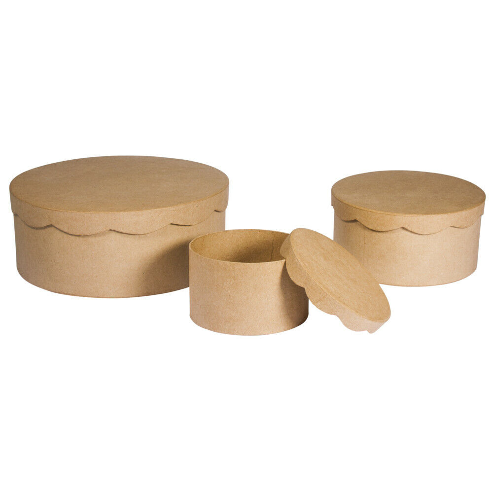 Scatole Matrioska Rotonde Carta Cartapesta (x3)
