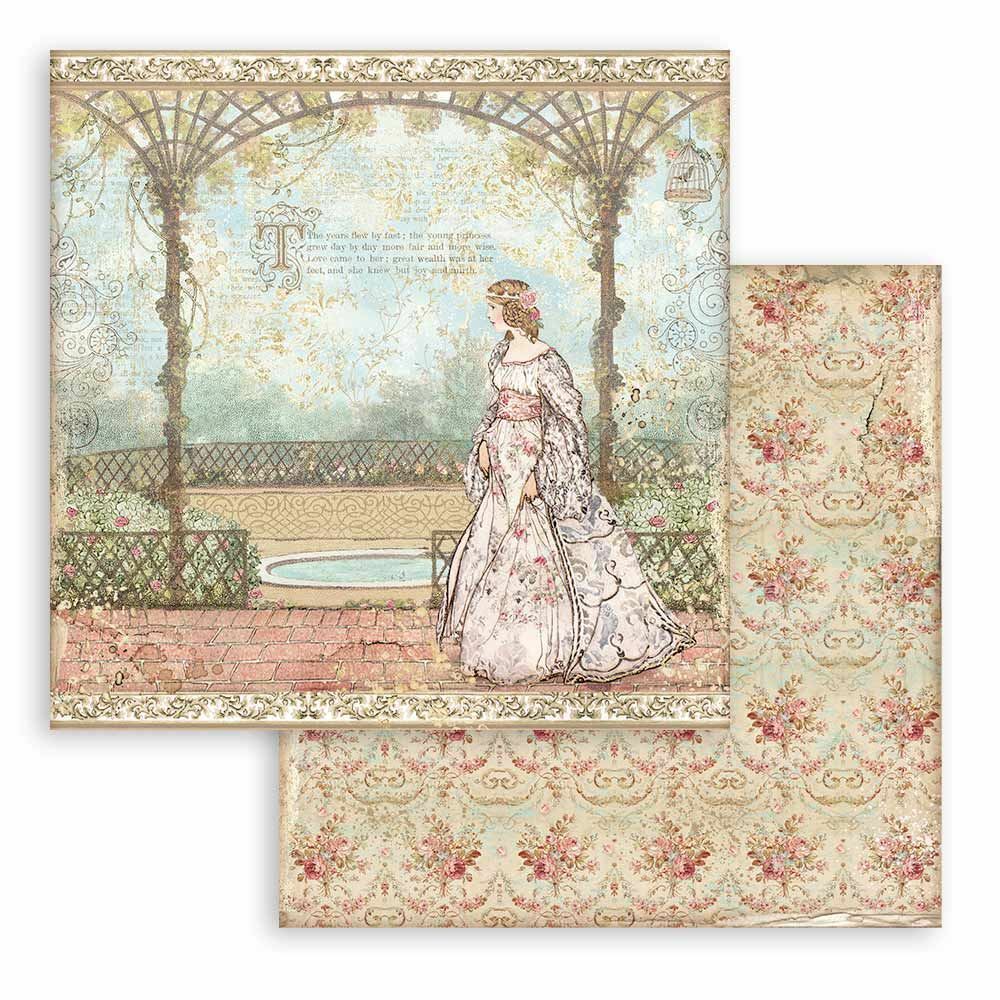 Carta Scrap Sleeping Beauty Princess by Stamperia