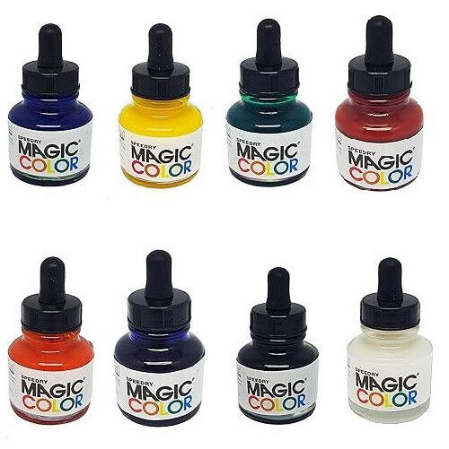 Kit 8 Colori aerografo MAGIC COLOR Liquid Acrylic - Starter Set 28 ml - MC8ACRYL