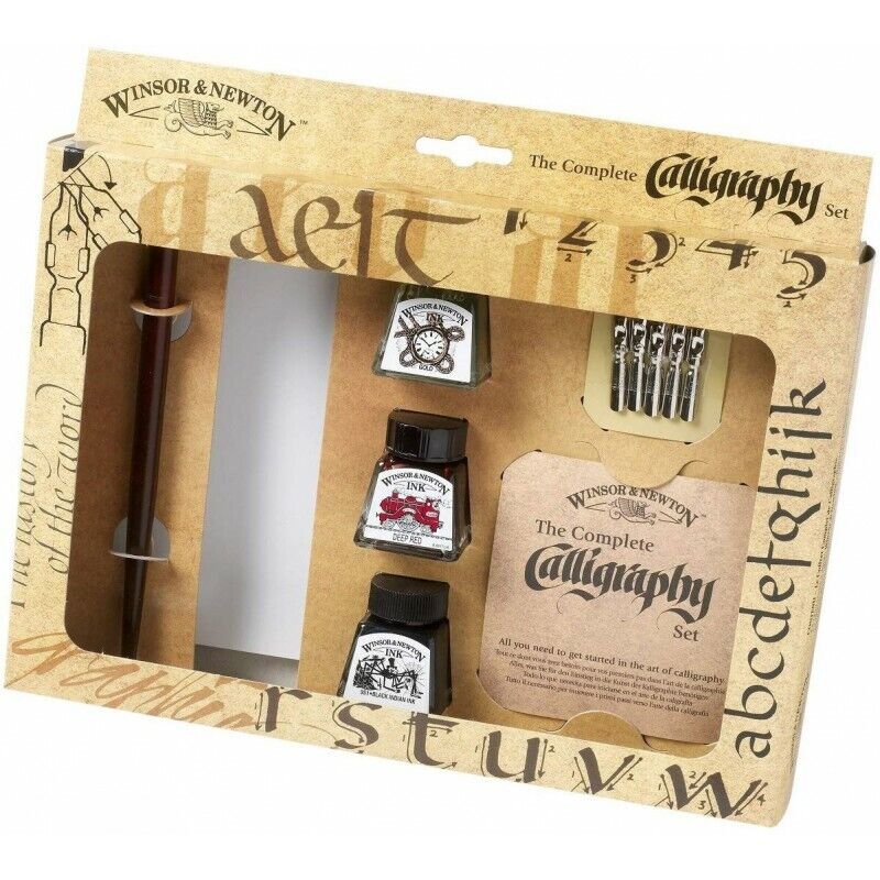 INCHIOSTRI DISEGNO DRAWING INK WINSOR&NEWTON SET CALLIGRAFIA