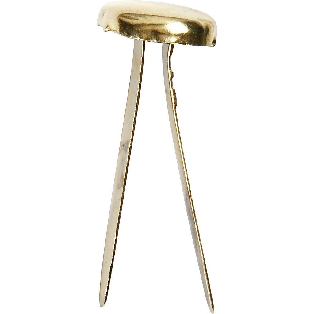 Paper Binders, L: 20 mm, gold, 70pcs