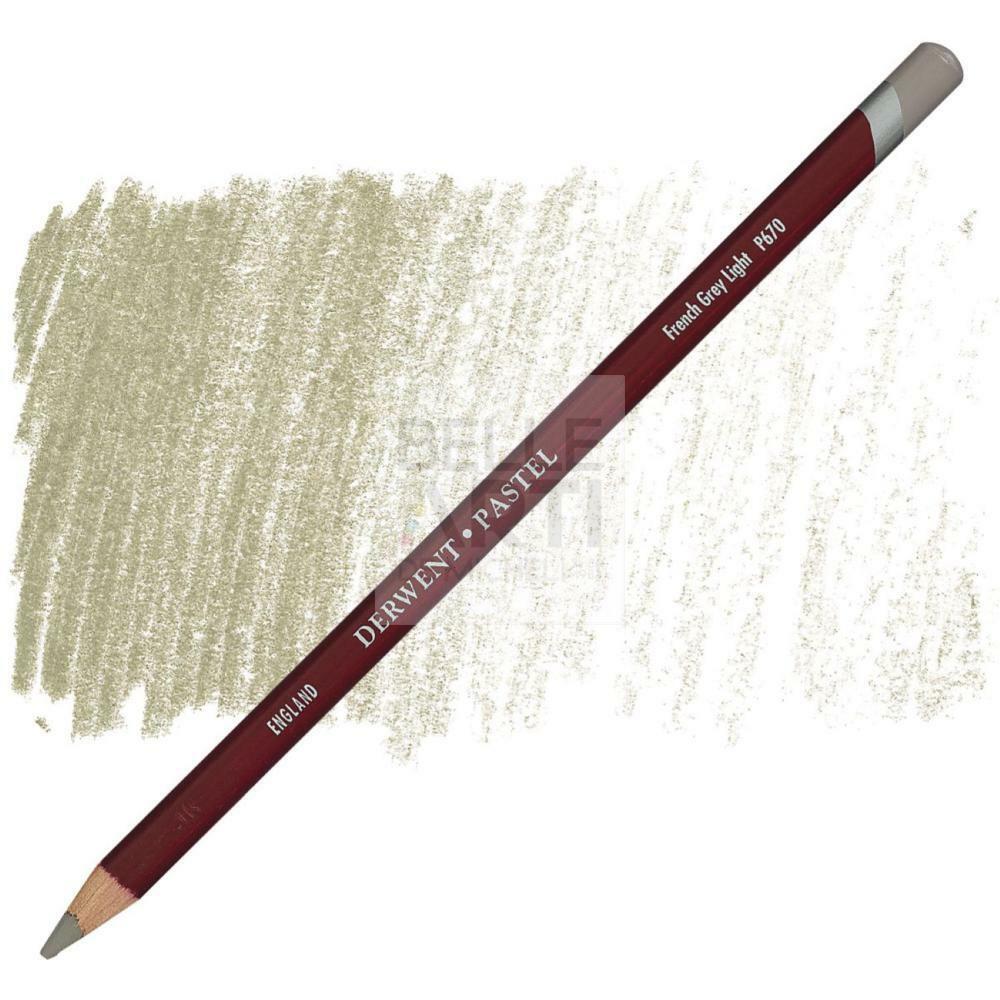 MATITA A PASTELLO SECCO SERIE " PASTEL " DERWENT P670 FRENCH GREY LIGHT