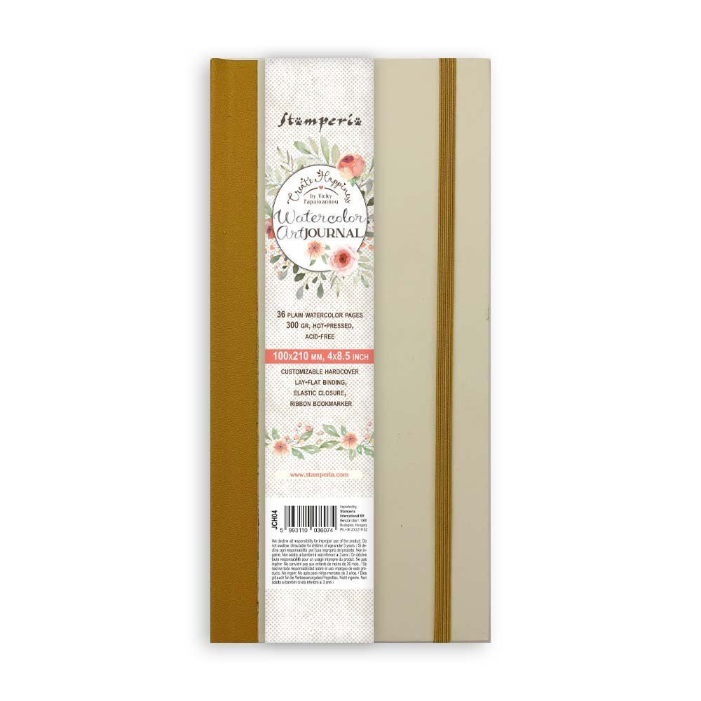 Create Happiness Mixed Media Journal cm 10x21 art journal Stamperia