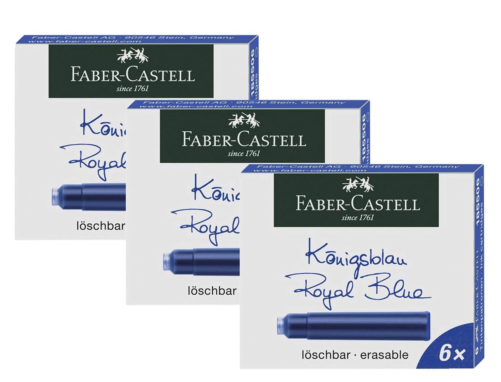 Faber Castell Cartucce d'inchiostro standard Faber-Castell 185506 confezione ...