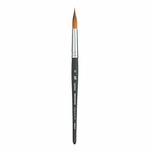 Princeton Artist Brush Aqua Elite Synth Kolinsky 4850 Long Round 12 (s7C)