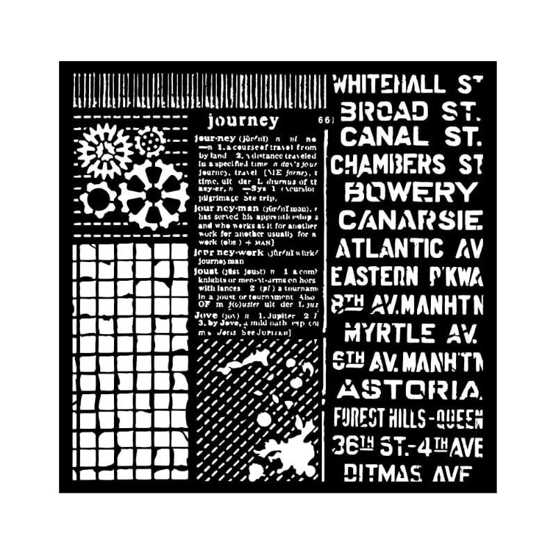 Stamperia International KFT Stamperia - Stencil spesso 18 x 18 cm motivo Voya...