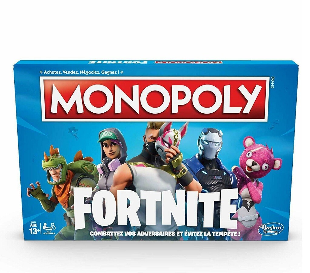 MONOPOLY FORTNITE GIOCO DI SOCIETA' HASBRO GAME DA TAVOLA MONOPOLI ITALIANO PAL