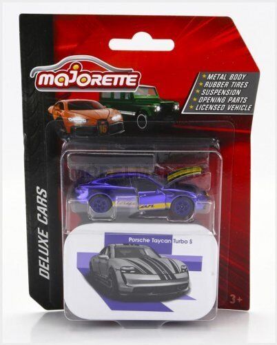 MAJORETTE 212053190-TAY PORSCHE - TAYCAN TURBO S 2019 - BLUE YELLOW - 1/64