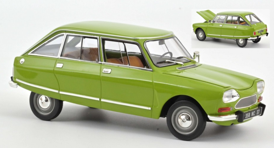Citroen Ami 8 Club 1969 Iris Green   1/18 181677 Norev