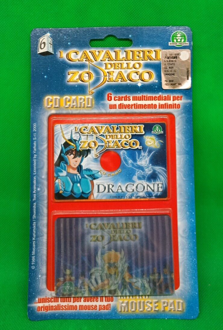 I CAVALIERI DELLO ZODIACO - CD CARD - DRAGONE - NUOVO