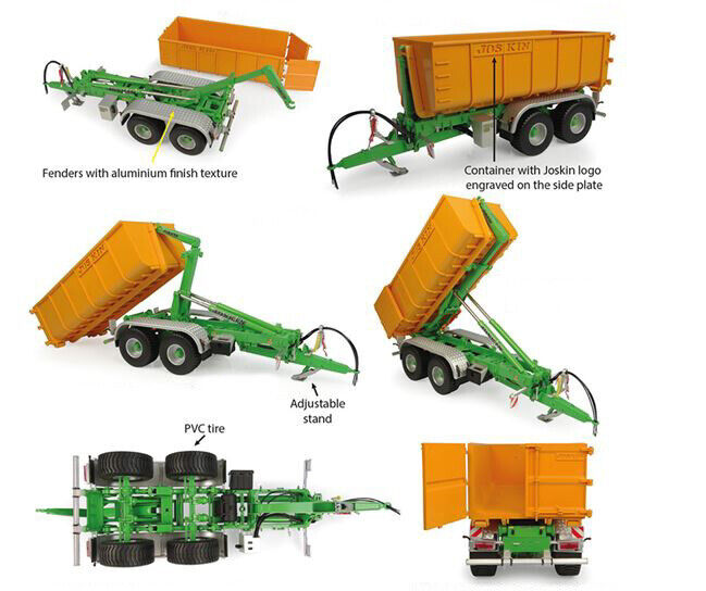 Joskin Cargo / Lift With Container Rimorchio Trailer 1:32 Model 6353