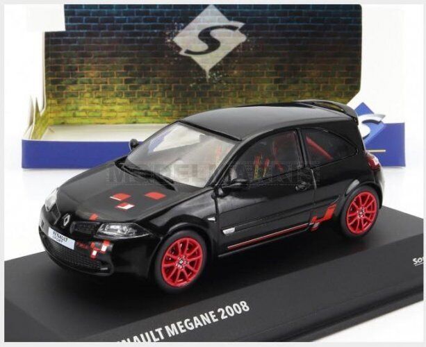SOLIDO 4310206 RENAULT - MEGANE RS R26-R 2008 - BLACK RED - 1/43