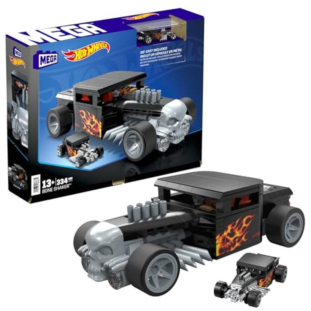 (TG. Bone Shaker - Black) MEGA Hot Wheels - Bone Shaker, set da costruire con 33