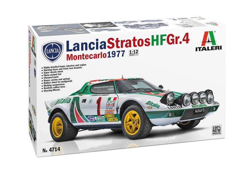 Italeri  Lancia Stratos HF Gr.4 Montecarlo 1977 scala 1:12 cod. 4714