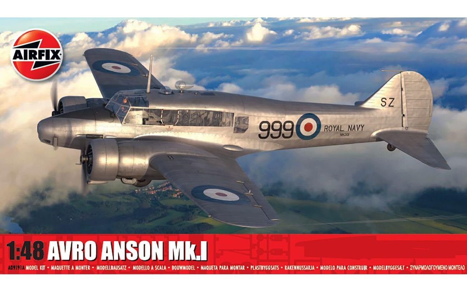 AIRFIX - Modellbau Flugzeug Avro Anson MK.i  airfix   a09191a   1:48 Modellbau P