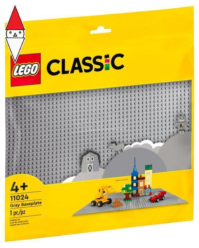 COSTRUZIONE LEGO BASE GRIGIA (LEGO CLASSIC)