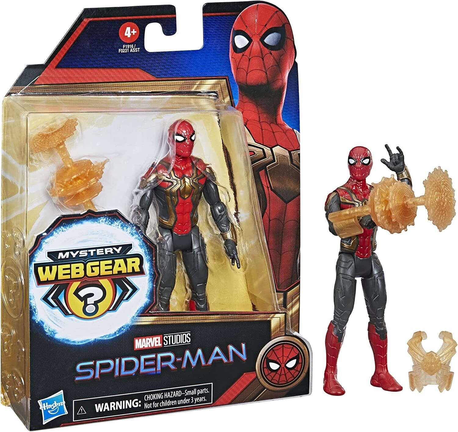 HASBRO SPIDER-MAN MYSTERY WEBGEAR IRON SPIDER F1916