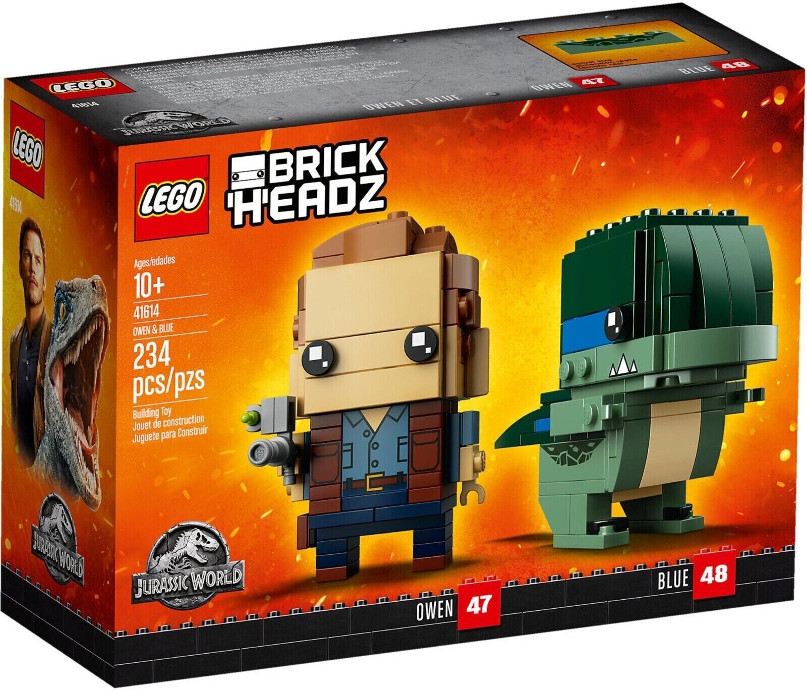 LEGO 41614 BrickHeadz Owen & Blue - Jurassic World  NEW MISB