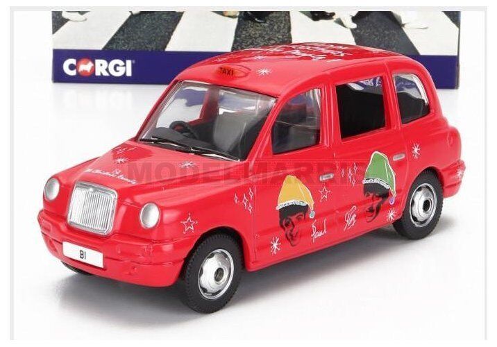 CORGI CC85933 AUSTIN - LONDON TAXI LTI TX4 2007 - THE BEATLES - CHRISTMAS TAXI -