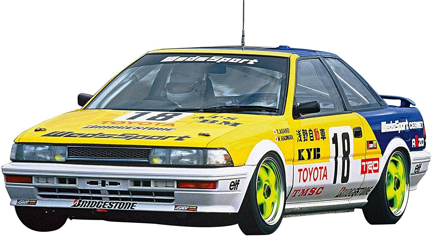 Hasegawa 1/24 Kit Weds Sport Corolla Levin AE92 1989 TEC dal Giappone 5806