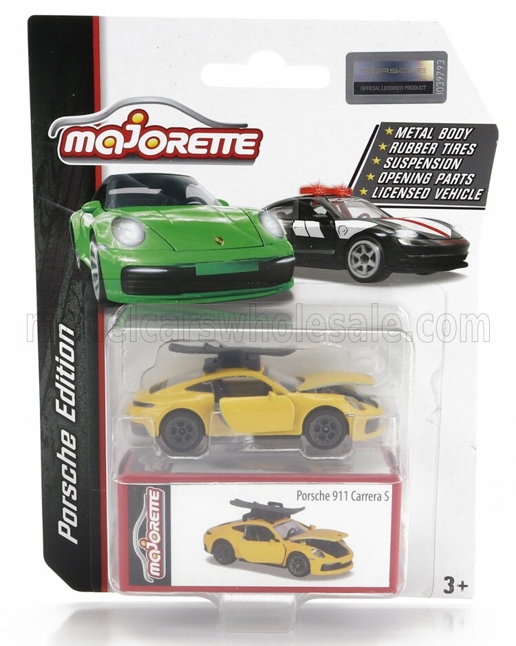 PORSCHE - 911 991 CARRERA S COUPE 2015 - YELLOW - 1/64