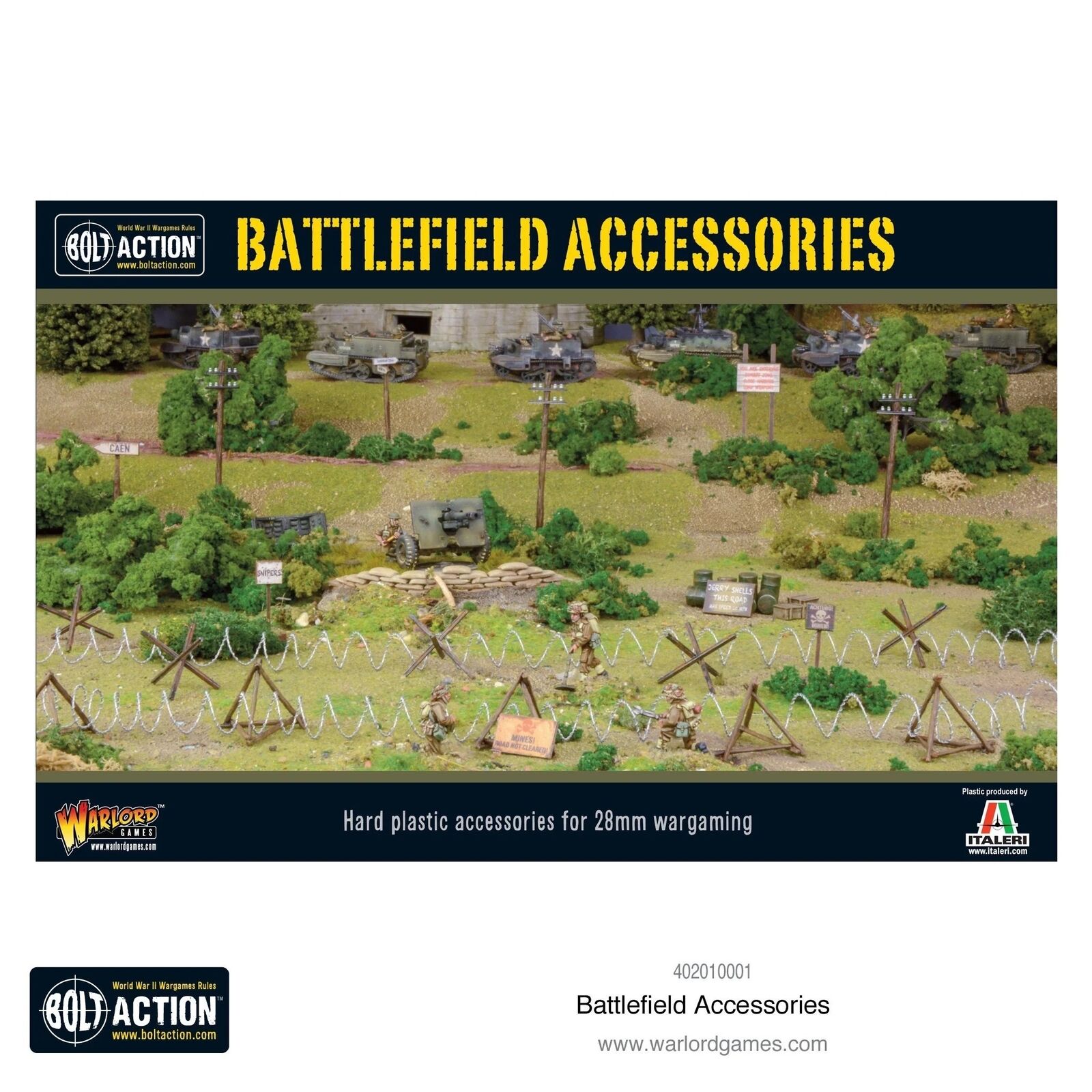 BATTLEFIELD ACCESSORIES campo di battaglia BOLT ACTION warlord games SCENICO età