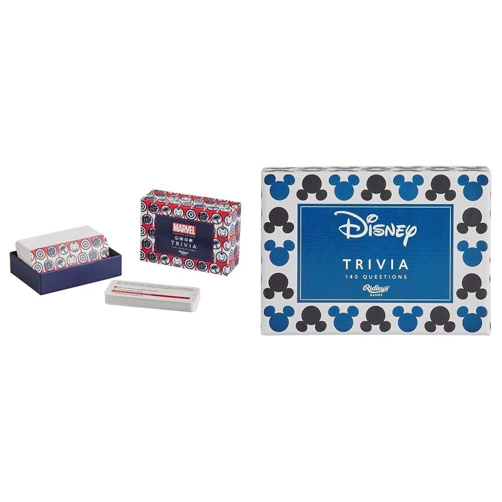 Marvel Trivia Game & DSY002 Disney All Other Trivia Quiz Game, Multi + Disney Al