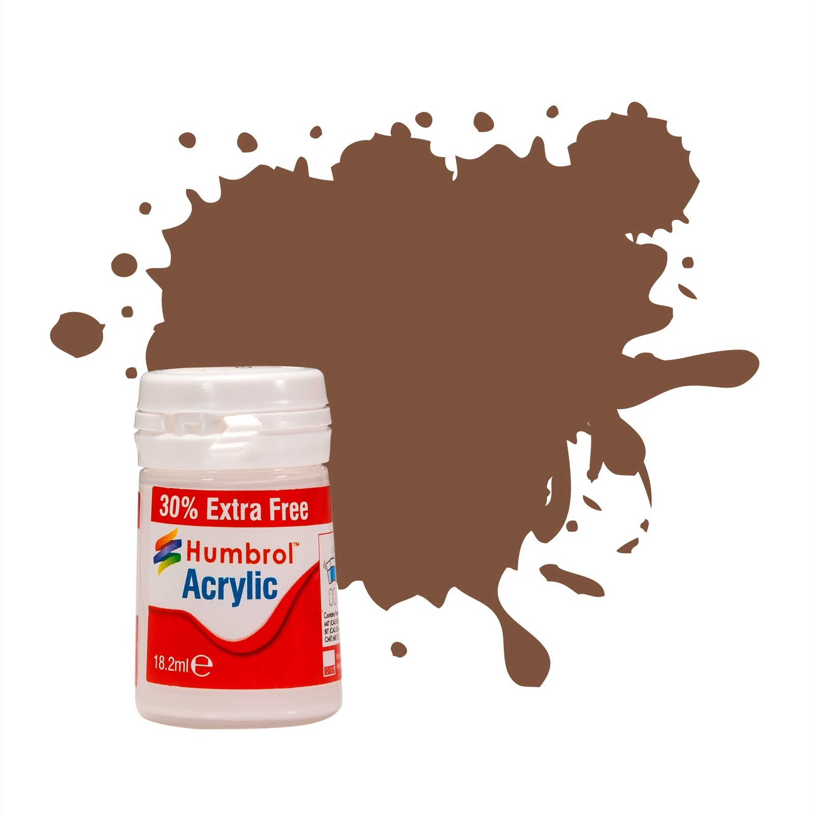 HUMBROL - No 186 Brown Matt plus 18.2ml