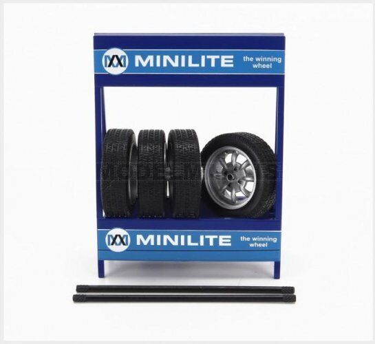 IXO-MODELS 18SET019W ACCESSORIES - CAVALLETTO SUPPORTO 4X PNEUMATICI MINILITE -