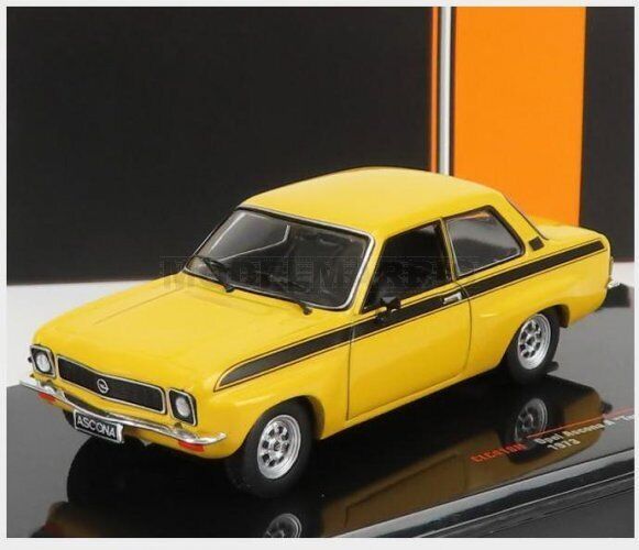 IXO-MODELS CLC418N OPEL - ASCONA A TUNING 1973 - YELLOW BLACK - 1/43