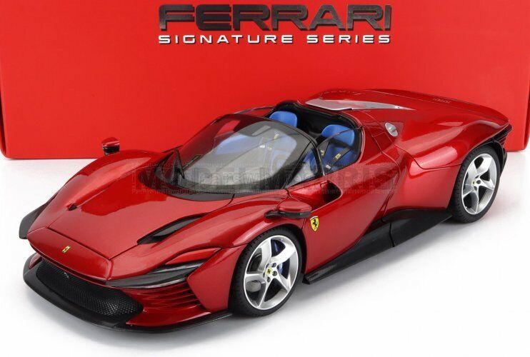 BURAGO BU16913R FERRARI - DAYTONA SP3 SPIDER OPEN ROOF 2022 - ROSSO MAGNA MET RE