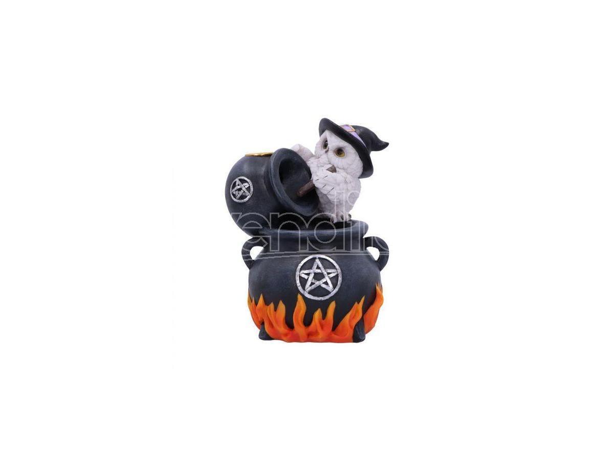 SNOWY BREW OWL BACKFLOW INCENSE BURNER ACCESSORI NEMESIS NOW