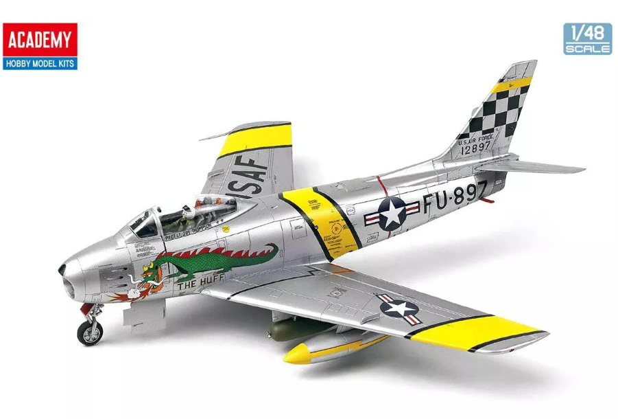 US Air Force F-86F HUFF 1:48 Plastic Model Kit ACADEMY