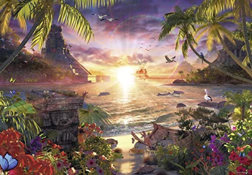 Ravensburger 17824 7 - Tramonto Paradisiaco - Puzzle, 18000 Pezzi - NUOVO