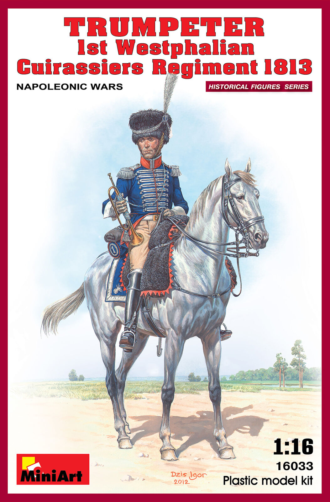 1:16 Miniart Trumpeter. 1st Westphalian Cuirassiers Regiment Kit MIN16033 Modell