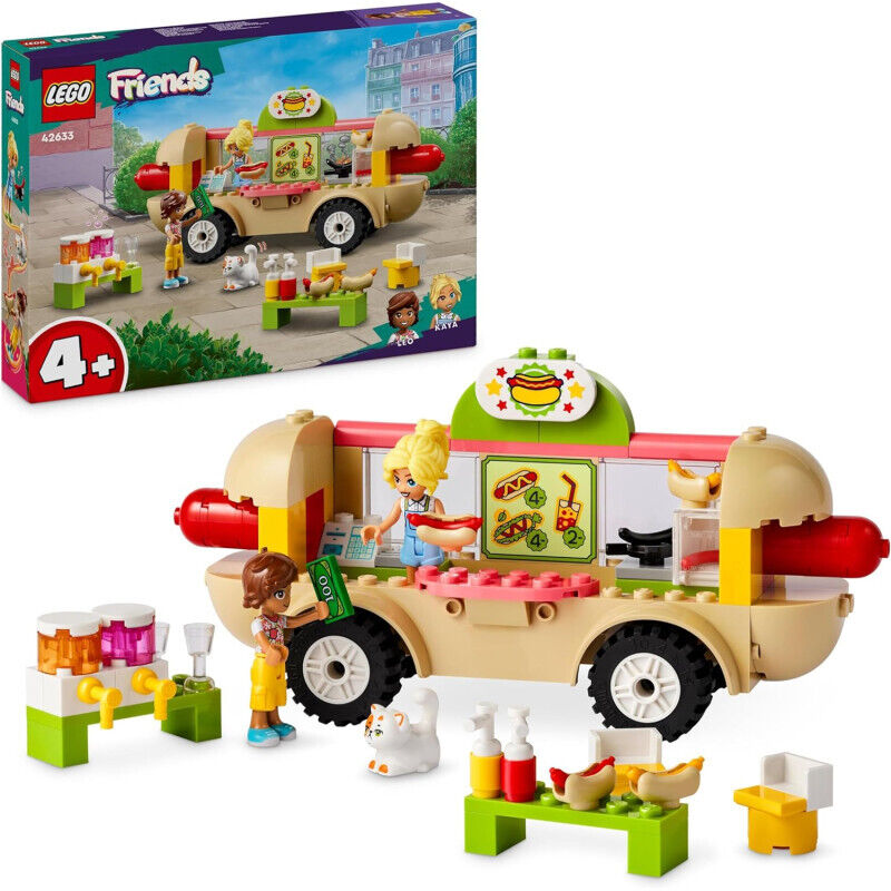 Lego Friends - Food Truck hot-dog - Lego 42633 Piccolo Camion con Cucina, 2 Mini