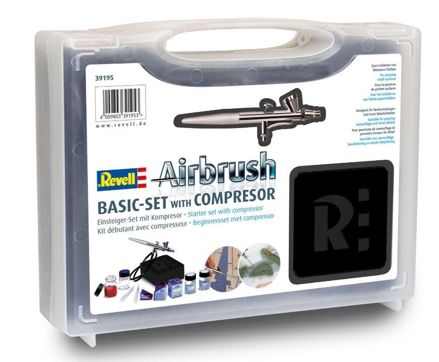 REVELL, Kit completo di aerografo REVELL per principianti, ,  REV39195
