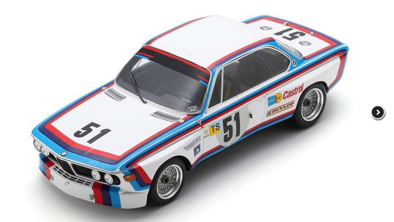 SPARK - BMW 3.0 CSL #51 11° 24H Le Mans 1973 T.HEZEMANS / D.QUESTER - 1/18 - ...
