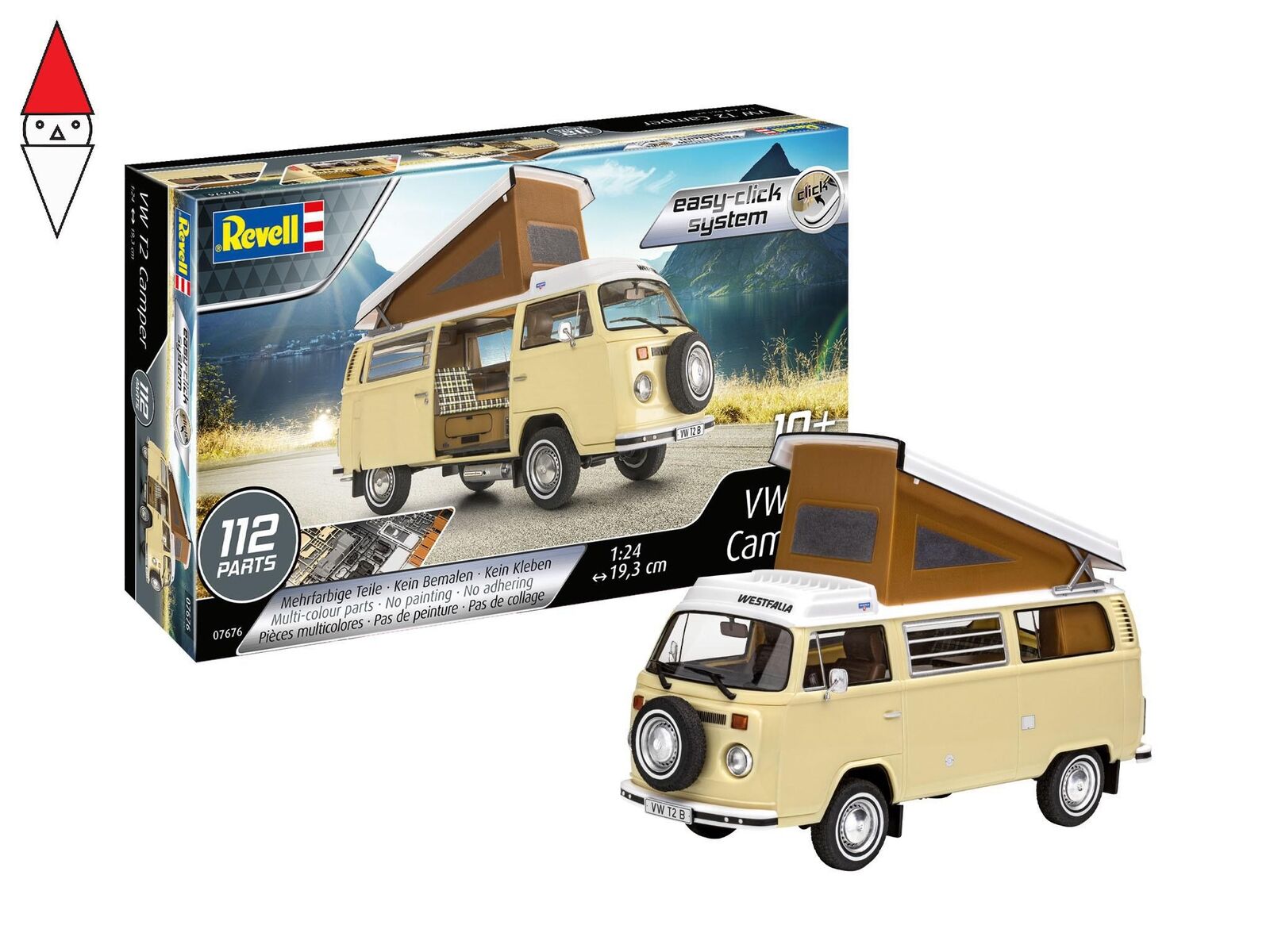 REVELL 1/24 VW T2 CAMPER (EASY-CLICK SYSTEM)