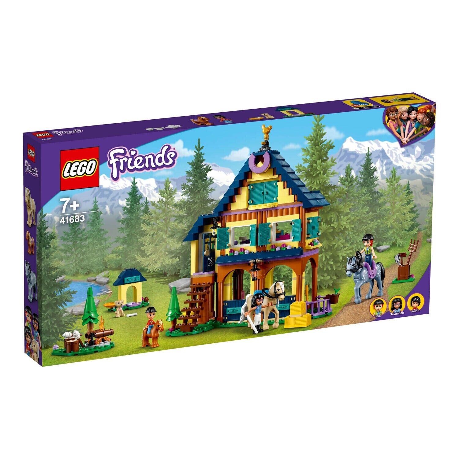 41683 LEGO FRIENDS IL CENTRO EQUESTRE NEL BOSCO PZ 511 ETA 7+ NUOVO ORIGINALE
