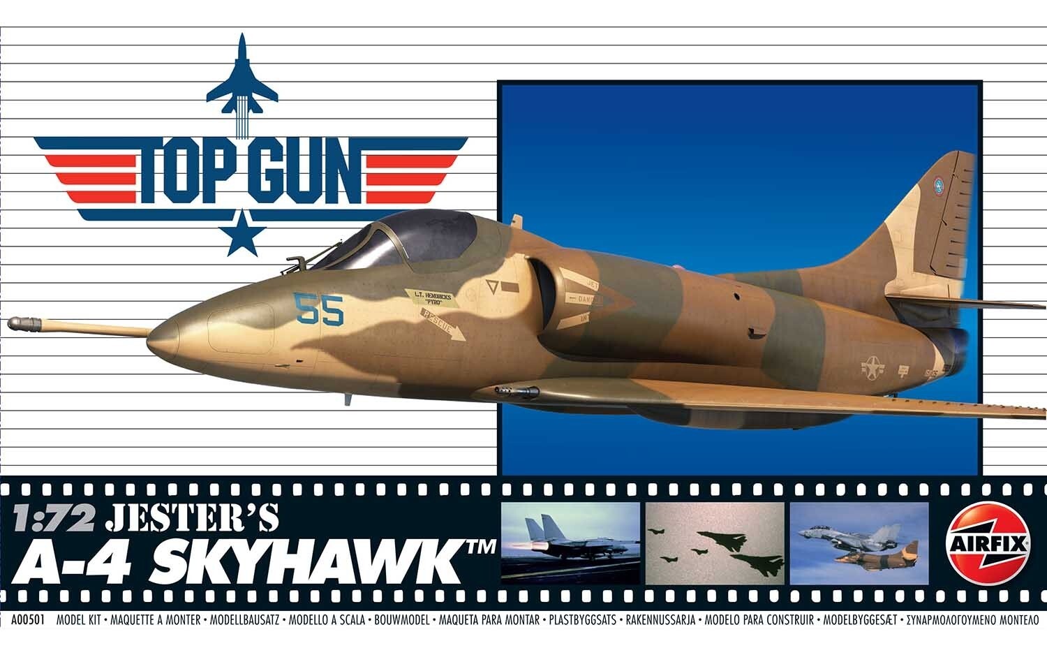 Airfix Top (Gun Jester`S A-4 Skyhawk Scala 1:72 Ref: A00501