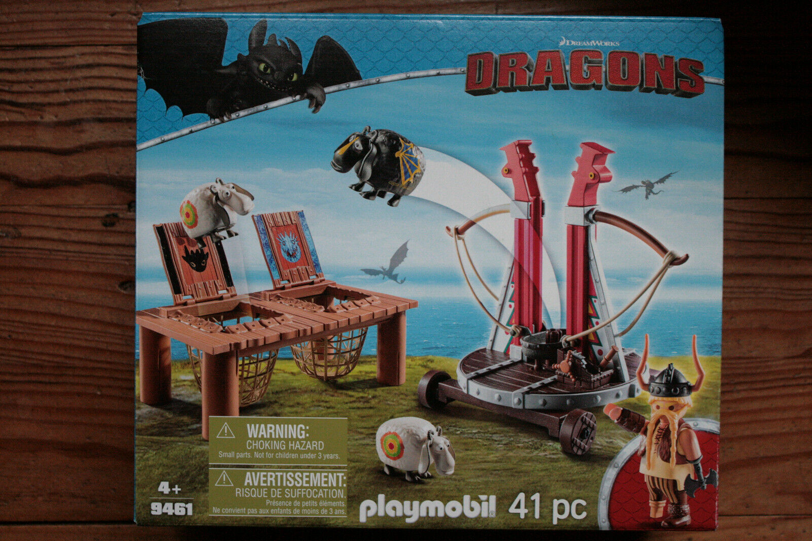 Playmobil Draghi Gueulfor Con Balista Lancia-Mucca 9461