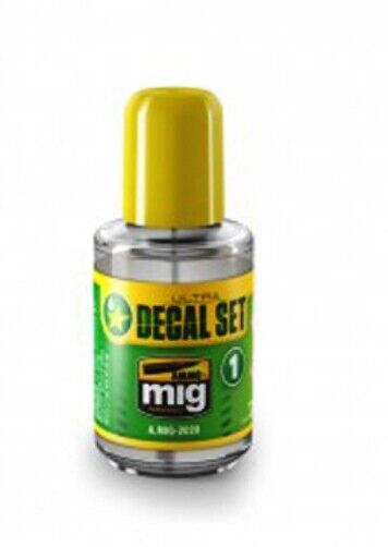 Ammo Mig 2029 - Ultra-Decal Set Veloce Adesivi Fissaggio Soluzione 30ml