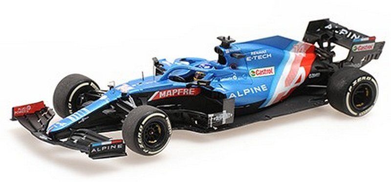 Alpine A521 GP Hungary 2021 Fernando Alonso 1:43 MINICHAMPS 417211214