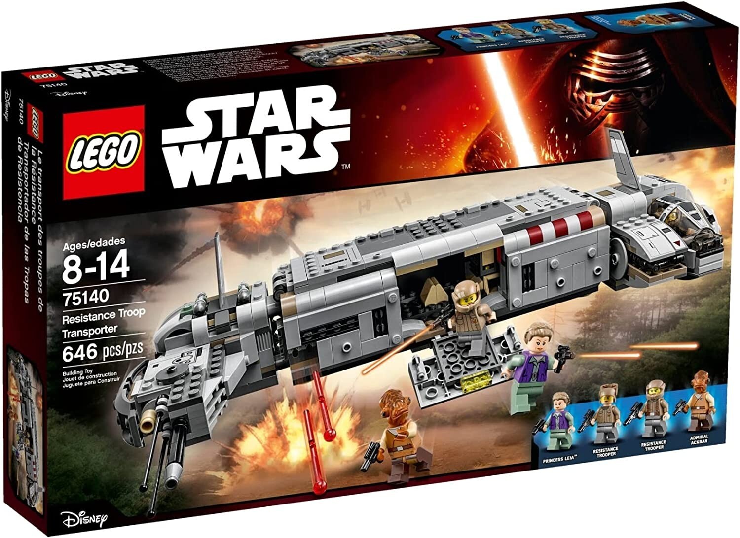 LEGO 75140 RESISTANCE TROOP TRANSPORTER STAR WARS