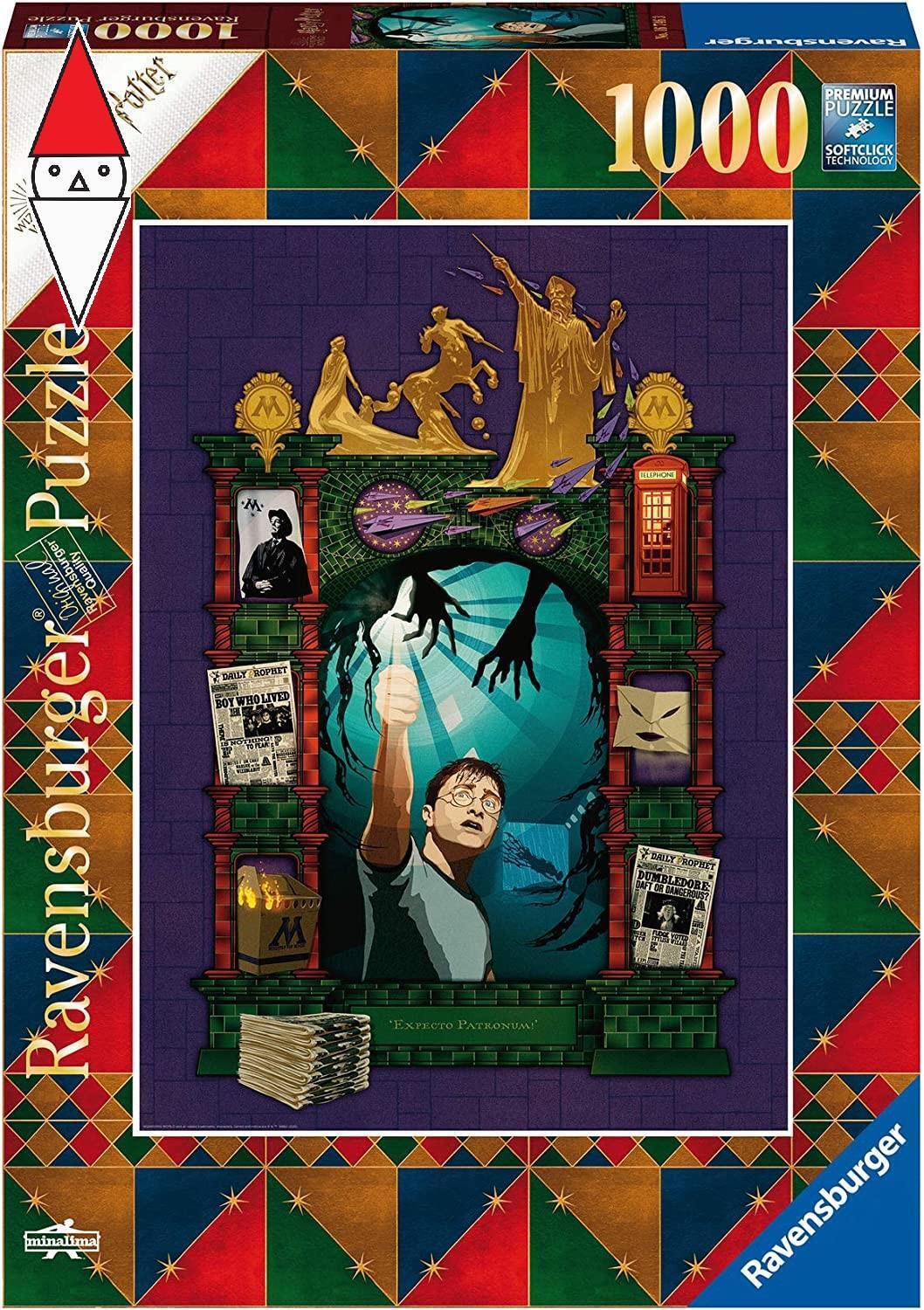 PUZZLE TEMATICO RAVENSBURGER HARRY POTTER L ORDINE DELLA FENICE 1000 PZ